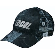 EDC2038 BK [クラッシュデニム柄キャップ メンズ ブラック F]