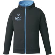 32JC023009 [N―XT スウェットフルジップフ―ディ― ブラック Lサイズ ユニセックス]