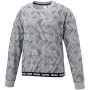 32MC036105 [クルーネックスウェット グレー杢 XLサイズ レディース]