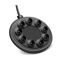 吸盤付き 急速ワイヤレス充電器 Qi（チー）対応 ブラック LG-WC1-B
