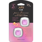 ファブリーズ 消臭芳香剤 車用 イージークリップ プール・ファム スイートピー&グレープフルーツの香り 2.2mLx2