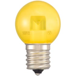 LED電球 ミニボール電球形 E17/1.2W 黄 クリア LDG1Y-H-E17 14C