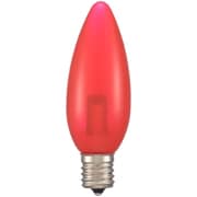 LED電球 シャンデリア電球形 E17/1.2W 赤 クリア LDC1R-G-E17 13C