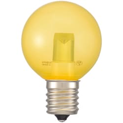 LED電球 ミニボール電球形 E17/1.2W 黄 クリア LDG1Y-H-E17 15C