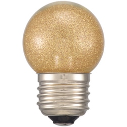 LED電球 ミニボール電球形 E26/1.4W 電球色 金ラメ LDG1L-H 13G