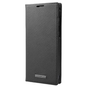 AQUOS zero2 BLK EURO Passione PU Leather Book Case [AQUOS zero2 用 手帳型PUレザーケース]