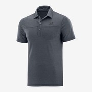 EXPLORE POLO M LC12718 EBONY Lサイズ [アウトドア カットソー メンズ]