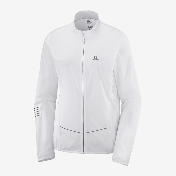 Sense Jacket W Lc White Sサイズ ランニングジャケット レディース