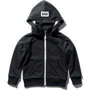 ロゴフルジップスウェットパーカー K Logo Full-zip Sweat Parka HJ32003 （K）ブラック 150サイズ [アウトドア トップス キッズ]