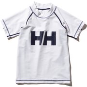 ショートスリーブHHクルーラッシュガード K S/S HH Crew Rashguard HJ82003 (W)ホワイト 110サイズ [ラッシュガード ボーイズ]