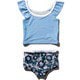 ガールズビーチセット K Girls Beach Set HJ82007 (PB)ペールブルー 100サイズ [スイミング 水着 ガールズ]