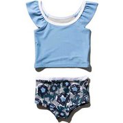 ガールズビーチセット K Girls Beach Set HJ82007 (PB)ペールブルー 100サイズ [スイミング 水着 ガールズ]