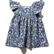 フラワープリントワンピース Flower Print One-Piece HJ42001 (MH)ミディアムグレー KSサイズ [アウトドア トップス キッズ]