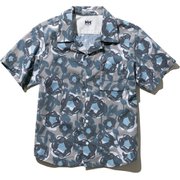 ショートスリーブフラワープリントシャツ K S/S Flower Print Shirt HJ42002 (MH)ミディアムグレー 100サイズ [アウトドア トップス キッズ]