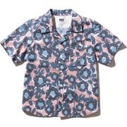 ショートスリーブフラワープリントシャツ K S/S Flower Print Shirt HJ42002 (S)サクラ 140サイズ [アウトドア トップス キッズ]