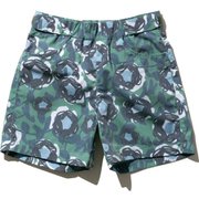 フラワープリントショーツ K Flower Print Shorts HJ72002 (MU)マツバ 110サイズ [スイミング 水着 ボーイズ]