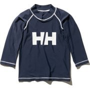 ロングスリーブHHクルーラッシュガード K L/S HH Crew Rashguard HJ82002 (HB)ヘリーブルー 140サイズ [ラッシュガード ボーイズ]