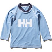 ロングスリーブHHクルーラッシュガード K L/S HH Crew Rashguard HJ82002 (PB)ペールブルー 130サイズ [ラッシュガード ボーイズ]