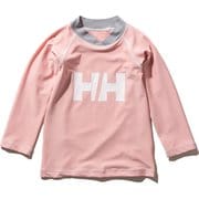 ロングスリーブHHクルーラッシュガード K L/S HH Crew Rashguard HJ82002 (S)サクラ 140サイズ [ラッシュガード ボーイズ]
