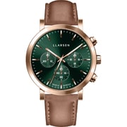 腕時計 NOA Chronograph SS BRレザー PG/GR 38mm 並行輸入品 LL148RFSN
