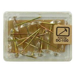 カーペット画鋲 20本 透明 DC-100