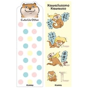 KUK-014 可愛い嘘のカワウソ クリアしおり ドット [キャラクターグッズ]
