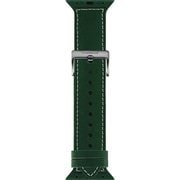 HM-APWA-42/44-GR [Apple Watch 42/44mm用バンド 本革/シリコン グリーン]
