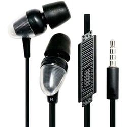 低反発イヤーピース式イヤホン ブラック FS-EMSLB01-BK
