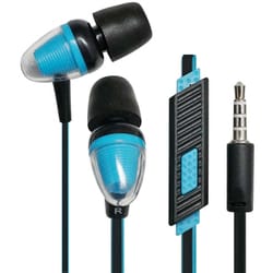 低反発イヤーピース式イヤホン ブルー FS-EMSLB01-BL