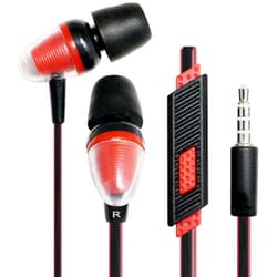低反発イヤーピース式イヤホン レッド FS-EMSLB01-RD