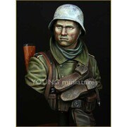 YM1825 WWII ドイツ陸軍歩兵 ロシア戦線 [1/10スケール レジン製ヒストリカルフィギュア]