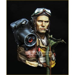 フィギュア　WWII アメリカ陸軍航空隊 B-17爆撃機搭乗員(K20カメラ) 1/10 レジンキャストキット Young Miniatures[YM1872]1/10 WWIIアメリカ陸軍航空隊 K20