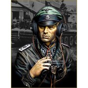 YM1876 WWII ドイツ武装親衛隊戦車兵指揮官 ノルマンディー1944 [1/10スケール レジン製ヒストリカルフィギュア]