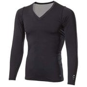 クーリング Vネック ロングスリーブ Cooling V-Neck Long Sleeves GC00111 ブラック(BK) Lサイズ [コンディショニングウェア 長袖シャツ メンズ]