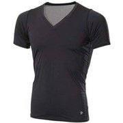 クーリング Vネックハーフスリーブ Cooling V-Neck Half Sleeves GC00112 ブラック(BK) Lサイズ [コンディショニングウェア 半袖シャツ メンズ]