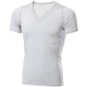 クーリング Vネックハーフスリーブ Cooling V-Neck Half Sleeves GC00112 ライトグレー(LG) Lサイズ [コンディショニングウェア 半袖シャツ メンズ]