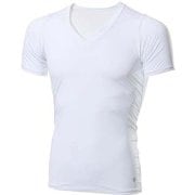 クーリング Vネックハーフスリーブ Cooling V-Neck Half Sleeves GC00112 ホワイト(W) Lサイズ [コンディショニングウェア 半袖シャツ メンズ]