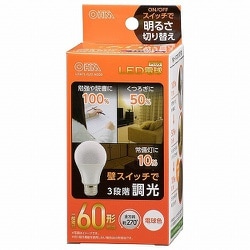 ヨドバシ.com - オーム電機 OHM LED電球 E26 60形相当 3段階調光 電球色 LDA7L-G/D AG93 通販【全品無料配達】