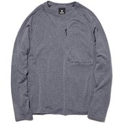 ウールグリッド クルーネック Wool Grid Crew Neck GM30129P (HZ)ヘザーグレー Sサイズ [アウトドア カットソー メンズ]