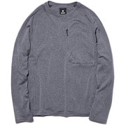 ウールグリッド クルーネック Wool Grid Crew Neck GM30129P (HZ)ヘザーグレー Lサイズ [アウトドア カットソー メンズ]
