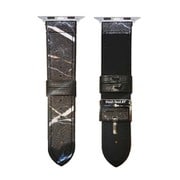 HF-SFAWB4-01BK [Apple Watch 42/44mm用 バンド サフィアーノレザー 大理石 ブラック]