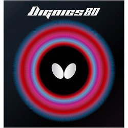 06050-278-A [Butterfly （バタフライ） 卓球 ラバー ハイテンション裏ラバー DIGNICS 80 ディグニクス80 ブラック 厚]