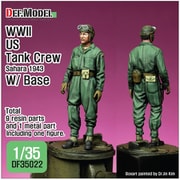 DF35022 WWII 米 アメリカ戦車搭乗員 サハラ1943 ベース付 [1/35スケール レジン製ミリタリーフィギュア]