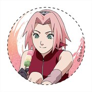 NARUTO 描き下ろし 缶バッジ サクラ [キャラクターグッズ]
