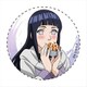 NARUTO 描き下ろし 缶バッジ ヒナタ [キャラクターグッズ]