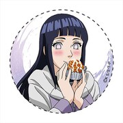 NARUTO 描き下ろし 缶バッジ ヒナタ [キャラクターグッズ]