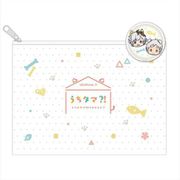 うちタマ？！ ～うちのタマ知りませんか？～ 缶バッジ付フラットポーチ [キャラクターグッズ]