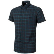 マウンテンシャツメン Mountain Shirt Men 1015-00361 00469 black-dark ocean Mサイズ [アウトドア シャツ メンズ]