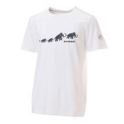 QD Logo Print T-Shirt AF Men 1017-02010 00473 white PRT3 Mサイズ [アウトドア カットソー メンズ]