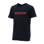 QD Logo Print T-Shirt AF Men 1017-02010 50360 marine PRT2 Sサイズ [アウトドア カットソー メンズ]